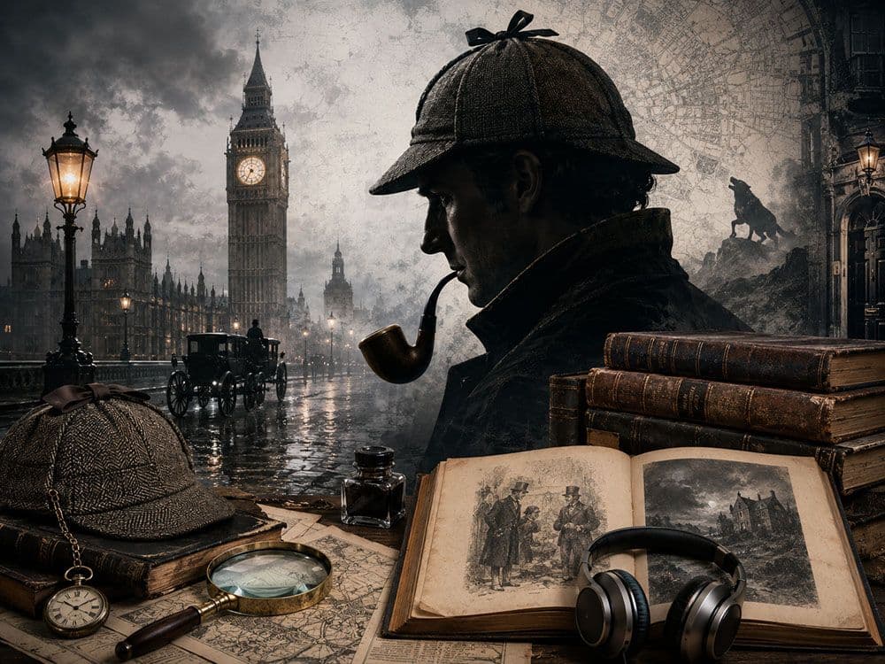 Sherlock Holmes ke stažení zdarma – kompletní průvodce všemi případy + audioknihy